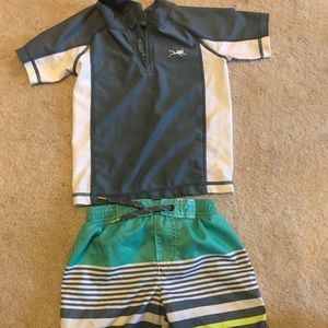 Carters Rash Guard Set